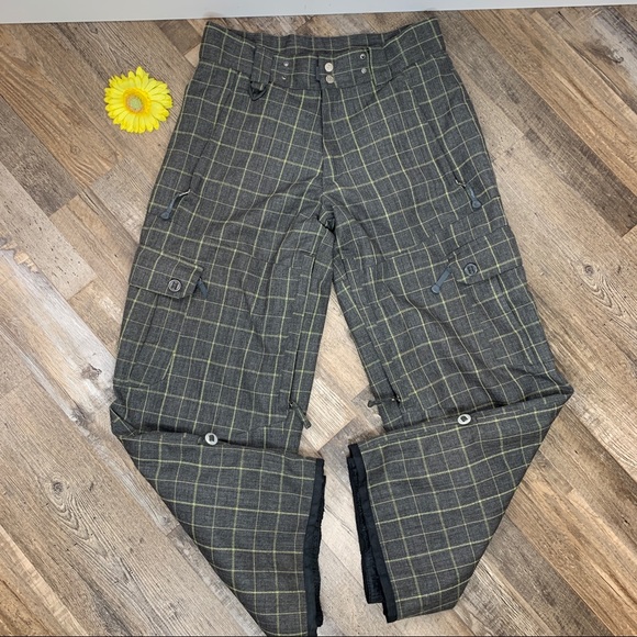 Lamar Men’s Plaid Snowboarding Pants Size Medium